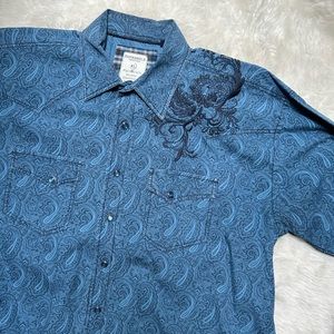 PANHANDLE embroidered paisley long sleeve